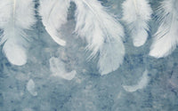 Échantillon, Design SL0331, Papier peint panoramique Plumes - Collection 2 - Sur mesure