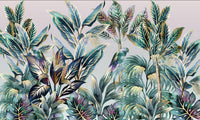 Échantillon, Design SL0344, Papier peint panoramique Palmier Tropical & Jungle Dense - Sur mesure