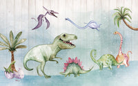 Échantillon, Design SL0352, Papier peint panoramique Dinosaures Enfant - Sur mesure
