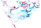 Design SL0368 — Papier peint Cygne bleu rose papillons abstrait — Novomur