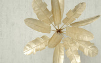 Échantillon, Design SL0390, Papier peint panoramique Botanique Feuilles Dorées - Sur mesure
