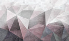 Design SL0391 — Papier peint Triangles gris rose grunge superposes — Novomur