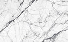Design SL0394 — Papier peint Marbre Carrara blanc veines grises classique — Novomur