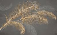 Échantillon, Design SL0446, Papier peint panoramique Plumes - Collection 3 - Sur mesure