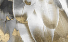 Design SL0460 — Papier peint Plumes blanches dorees nacrees gros plan — Novomur