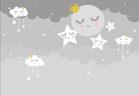Échantillon, Design SL0517, Papier peint panoramique Ciel Nocturne Enfant - Collection 1 - Sur mesure