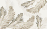 Échantillon, Design SL0547, Papier peint panoramique Plumes - Sur mesure
