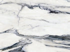 Design SL0552 — Papier peint Marbre Calacatta blanc veines noires — Novomur