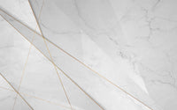 Échantillon, Design SL0579, Papier peint panoramique Marbre Noir et Or Luxe - Collection 1 - Sur mesure
