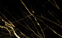 Échantillon, Design SL0585, Papier peint panoramique Marbre Noir et Or Luxe - Collection 1 - Sur mesure