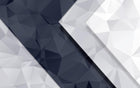 Design SL0597 — Papier peint Triangles 3D gris fonce blanc diagonale — Novomur