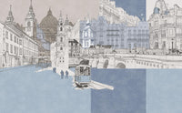 Échantillon, Design SL0603, Papier peint panoramique Architecture et Villes - Sur mesure