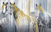 Échantillon, Design SL0636, Papier peint panoramique Chevaux - Sur mesure