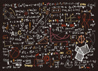 Design SL0674 — Papier peint Tableau noir formules multicolores craie — Novomur