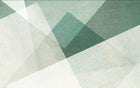 Design SL0682 — Papier peint Triangles bleu vert blanc grunge facette — Novomur