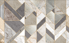 Design SL0703 — Papier peint Patchwork marbres triangles dores — Novomur