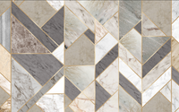 Échantillon, Design SL0703, Papier peint panoramique Géométrique Triangles et Losanges - Collection 3 - Sur mesure