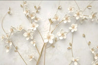 Échantillon, Design SL0732, Papier peint panoramique Floral Petites Fleurs - Sur mesure
