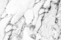 Échantillon, Design SL0823, Papier peint panoramique Marbre Blanc Classique - Collection 2 - Sur mesure