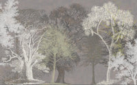 Échantillon, Design SL0829, Papier peint panoramique Forêt Pins et Sapins - Collection 2 - Sur mesure