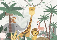 Échantillon, Design SL0843, Papier peint panoramique Safari Enfant - Sur mesure