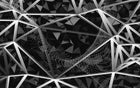 Design SL0857 — Papier peint Triangles 3D noir argent facettes — Novomur