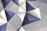 Échantillon, Design ZX0364, Papier peint panoramique Géométrique Triangles et Losanges - Collection 7 - Sur mesure