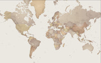 Échantillon, Design ZX0433, Papier peint panoramique Carte du Monde - Collection 2 - Sur mesure
