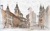 Échantillon, Design ZX0485, Papier peint panoramique Architecture et Villes - Sur mesure