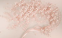 Échantillon, Design ZX0513, Papier peint panoramique Floral Pivoines et Roses - Collection 2 - Sur mesure
