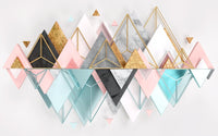 Échantillon, Design ZX0520, Papier peint panoramique Géométrique Triangles et Losanges - Collection 5 - Sur mesure