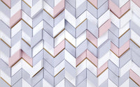 Échantillon, Design ZX0523, Papier peint panoramique Géométrique Triangles et Losanges - Collection 6 - Sur mesure