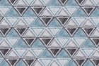 Design ZX0524 — Papier peint Triangles textiles bleu gris scandinave — Novomur