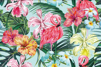 Échantillon, Design ZX0534, Papier peint panoramique Palmier Tropical & Jungle Dense - Sur mesure