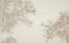 Design ZX0541 — Papier peint Branches glacees argentees fond creme — Novomur
