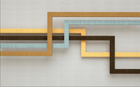 Échantillon, Design ZX0564, Papier peint panoramique Géométrique Triangles et Losanges - Collection 7 - Sur mesure