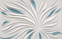 Échantillon, Design ZX0589, Papier peint panoramique Floral Création - Collection 1 - Sur mesure