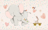 Échantillon, Design ZX0593, Papier peint panoramique Animaux Forêt - Collection 2 - Sur mesure
