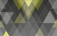 Échantillon, Design ZX0623, Papier peint panoramique Géométrique Triangles et Losanges - Collection 7 - Sur mesure
