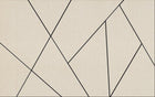 Design ZX0686 — Papier peint Lignes noires geometriques fond beige — Novomur