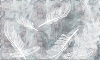 Échantillon, Design ZX0688, Papier peint panoramique Plumes - Collection 2 - Sur mesure