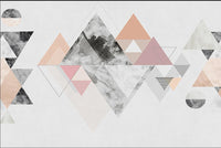 Échantillon, Design ZX0746, Papier peint panoramique Géométrique Triangles et Losanges - Collection 4 - Sur mesure