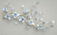 Échantillon, Design ZX0779, Papier peint panoramique Magnolia & Oiseaux - Collection 3 - Sur mesure