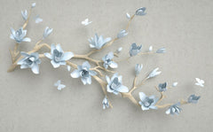 Papier peint panoramique Magnolia & Oiseaux - Collection 3 - Sur mesure