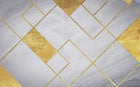Design ZX0791 — Papier peint Carres gris dores lignes art deco — Novomur