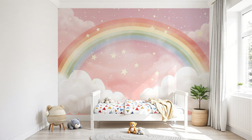 Design A0026 — Papier peint Arc en Ciel Bébé - Collection 2 — Novomur