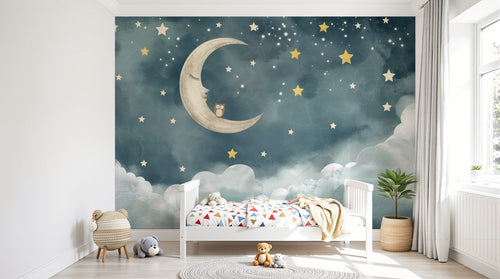 Design A0126 — Papier peint Ciel Nocturne Enfant - Collection 2 — Novomur