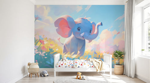 Design A0195 — Papier peint Safari Bébé Pastel — Novomur