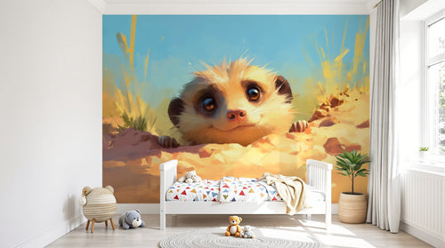 Design A0196 — Papier peint Safari Bébé Pastel — Novomur