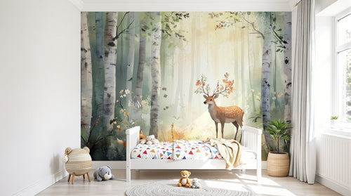 Design A0211 — Papier peint Animaux Forêt — Novomur